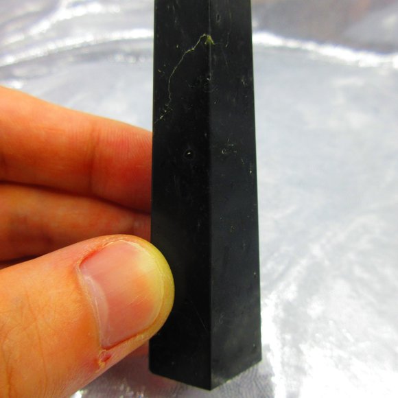 Black Tourmaline Polished Tower Generator Crystal Meditation Tool - Picture 2 of 6